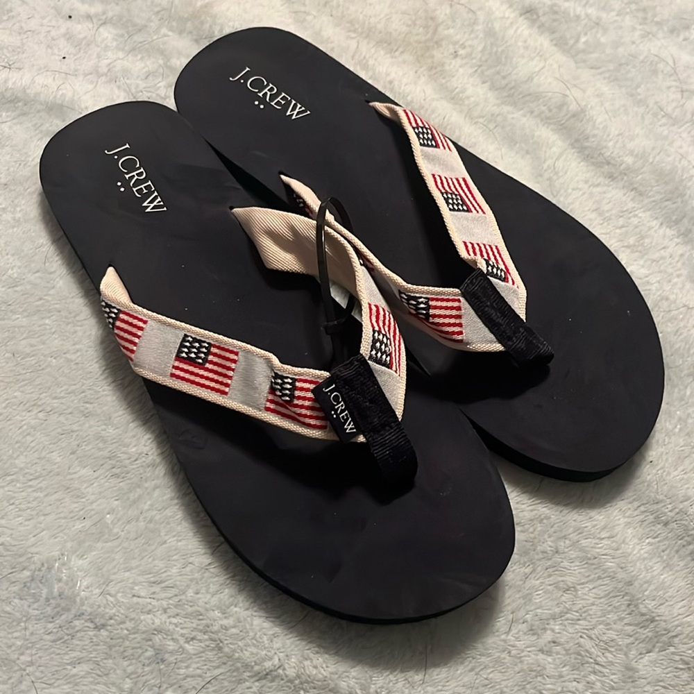 Brand new J Crew flip flops